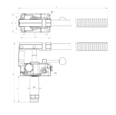 Насос ручной двойное действие
