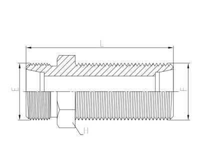 Гидравлические адаптеры Переходник переборочный Metric (MPGN-S) Ш-Ш