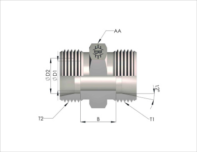 Гидравлические адаптеры Metric-Metric (Ш-Ш) MMN-L