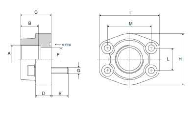 Фланец под приварку с уплотнением (переходного типа) HPF-O-GKA (AFS S M) 3000 PSI