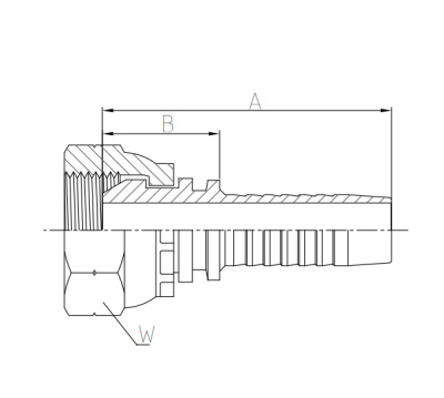 Фитинг BSP (RSD) с накидной гайкой (гидравлика)