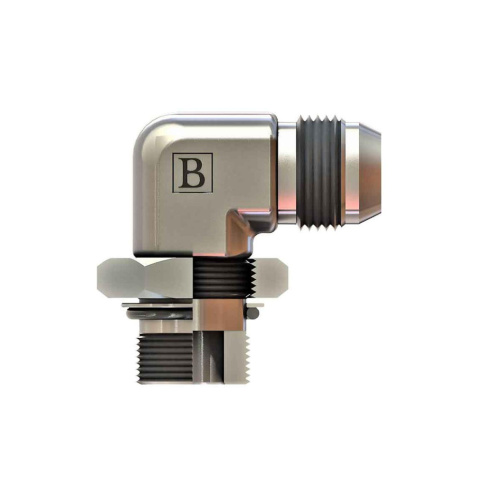 Гидравлические адаптеры Угловой JIC (UNF) с контр. гайкой 90° (Ш) WWKD